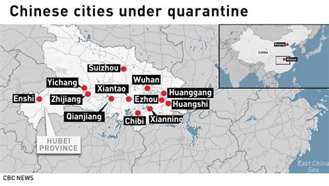 which cities in china are under quarantine